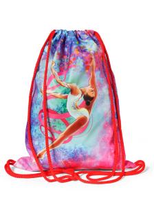 Рюкзак-мешок с принтом розовый неон/голубой
