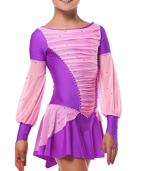 Платье для фигурного катания в наличии Абигейл violet