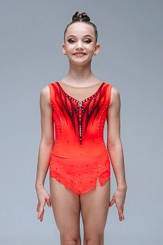 Купальник для художественной гимнастики  Принцесса Монако со стразами