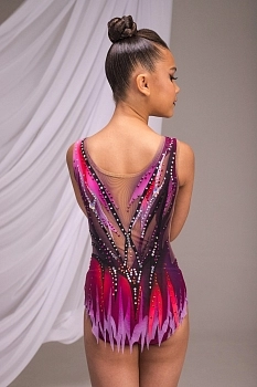 Купальник для художественной гимнастики Закат над туманным городом