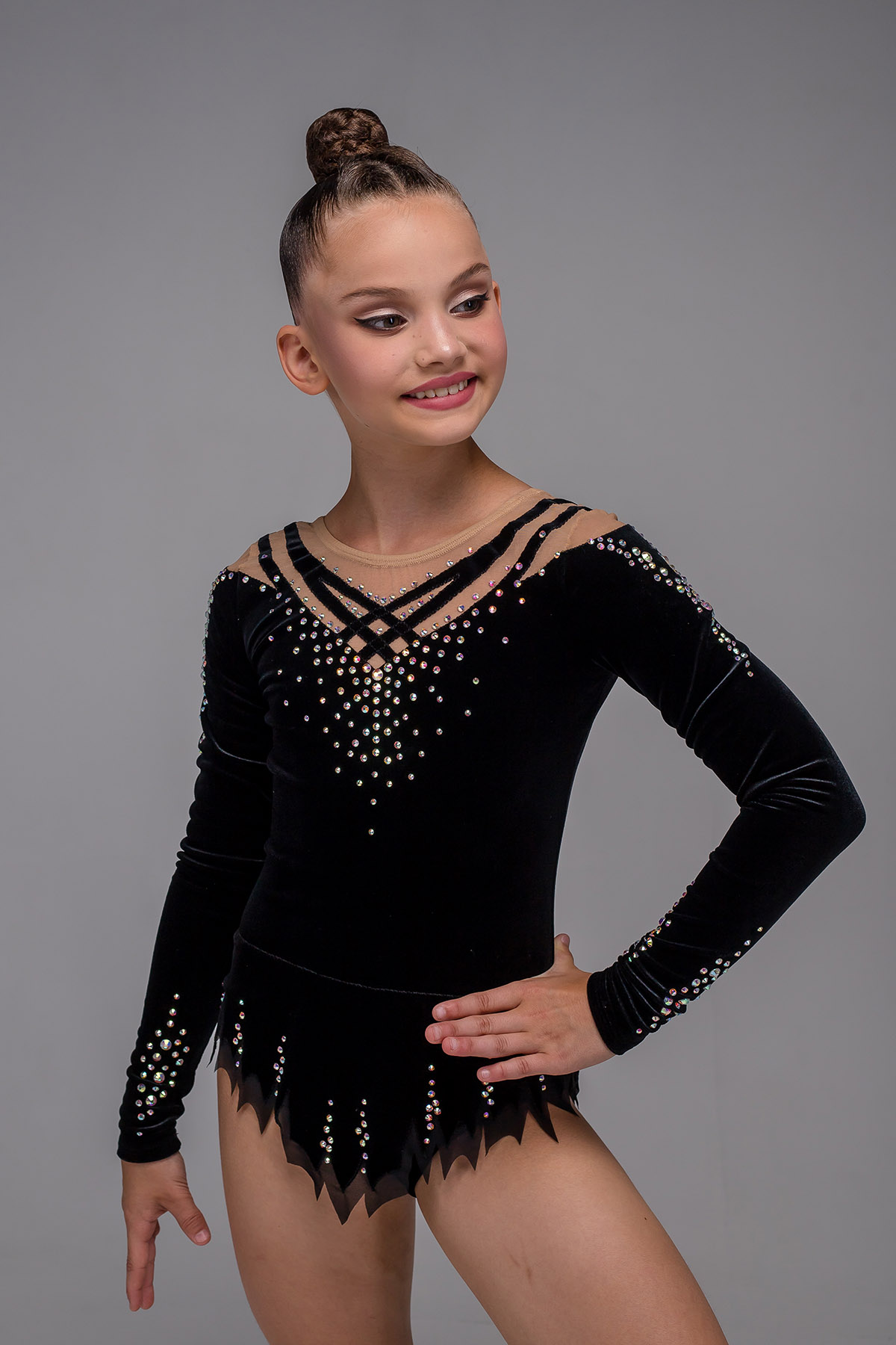 Купальник для художественной гимнастики Бархатная ночь