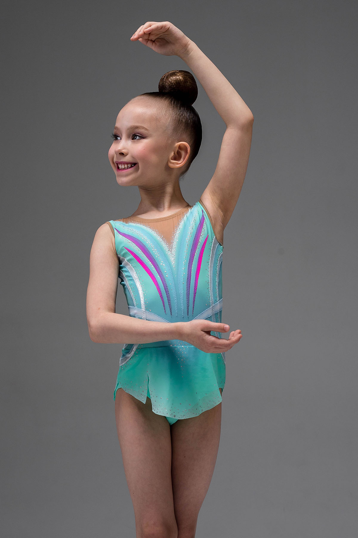 Купальник для художественной гимнастики Мулан без страз