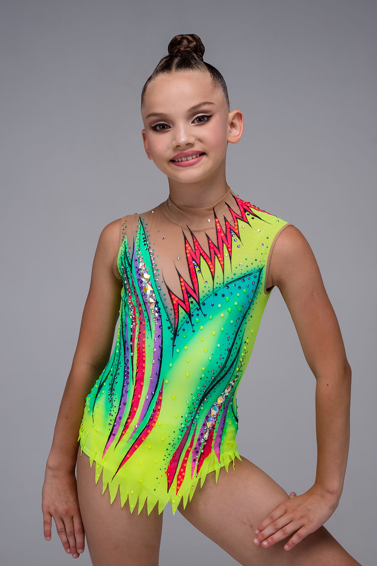 Купальник для художественной гимнастики Краски Бали