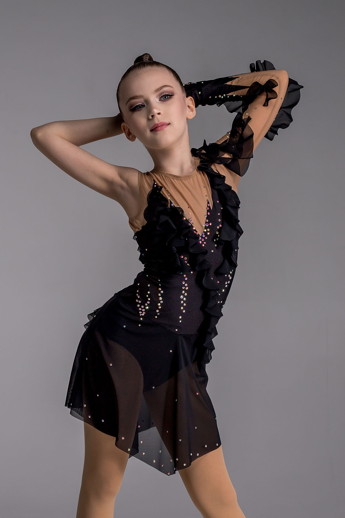 Платье для фигурного катания Легенды о любви black