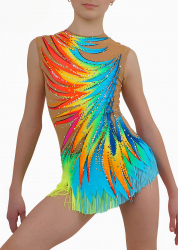 Яркий купальник для художественной гимнастики Вкус солнечного цвета ...