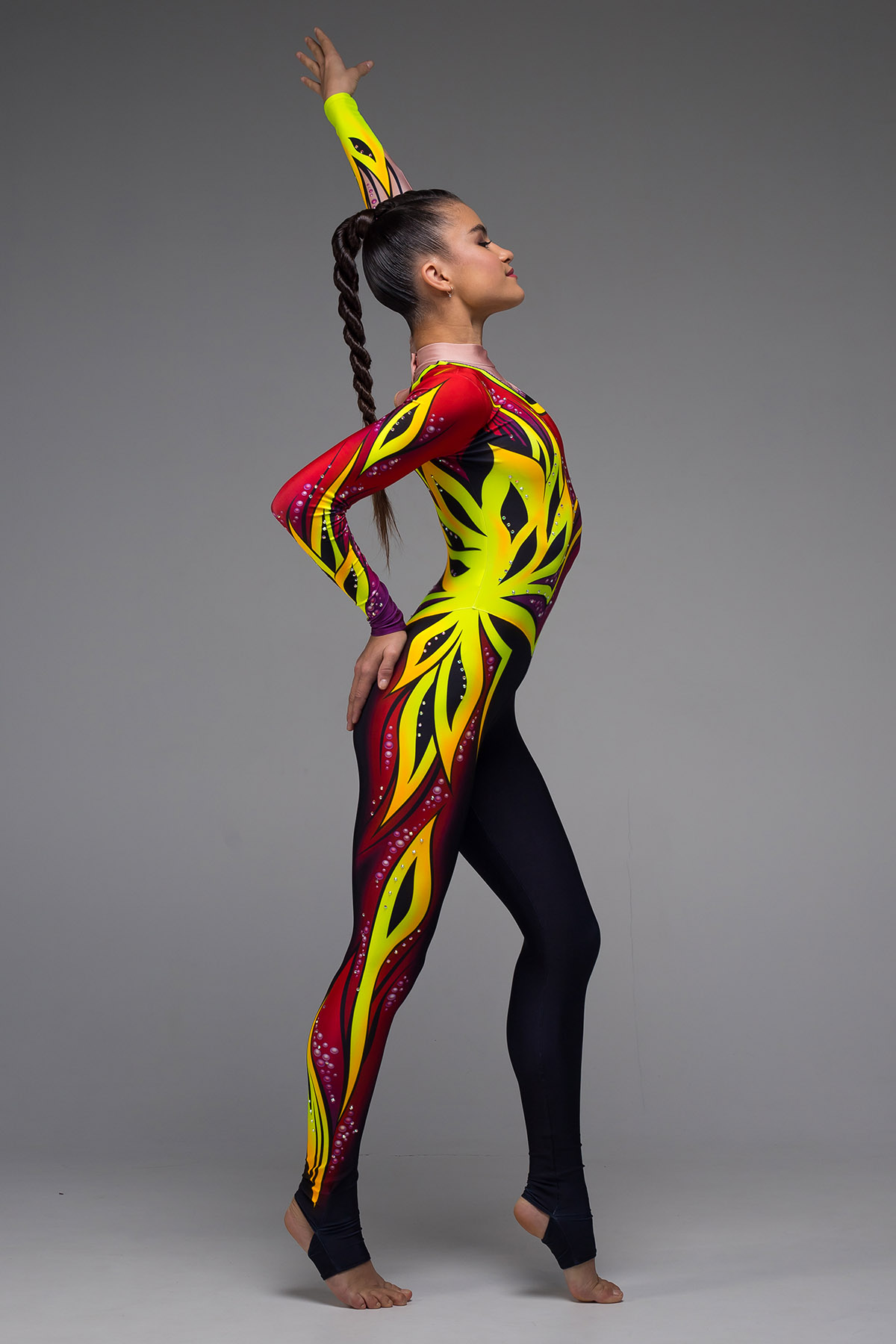 Комбинезон для воздушной гимнастики Янтарный цветок