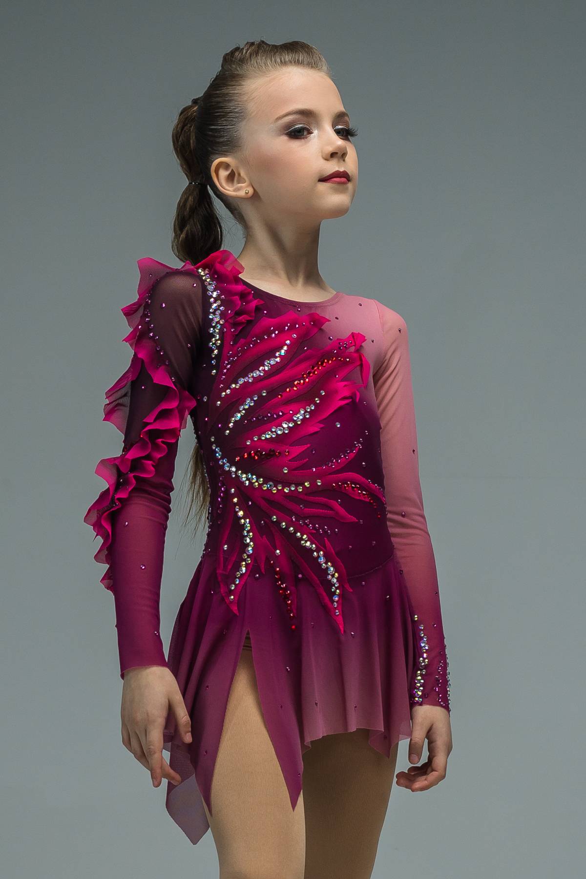Платье для фигурного катания Цветок пламени
