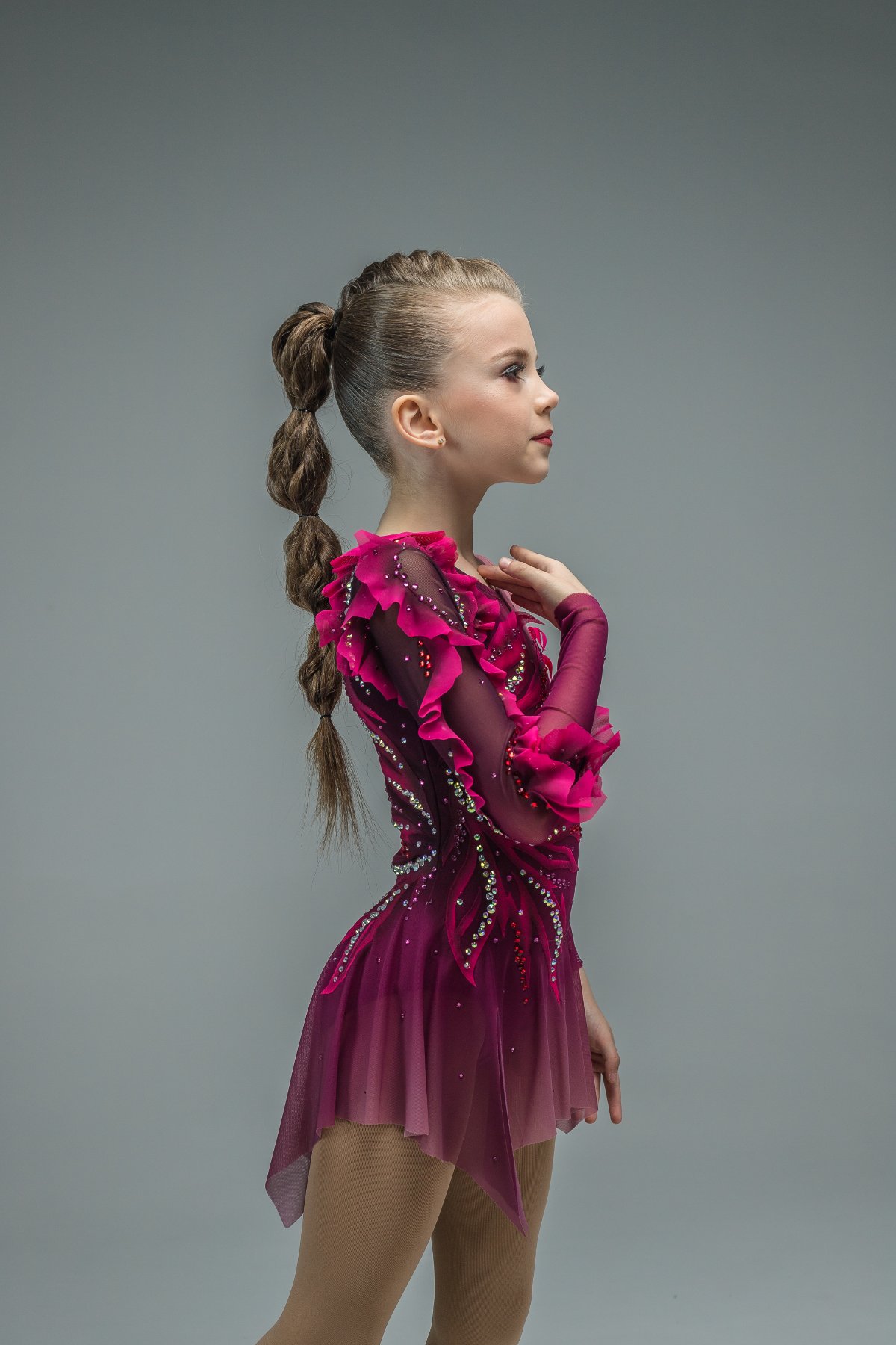 Платье для фигурного катания Цветок пламени