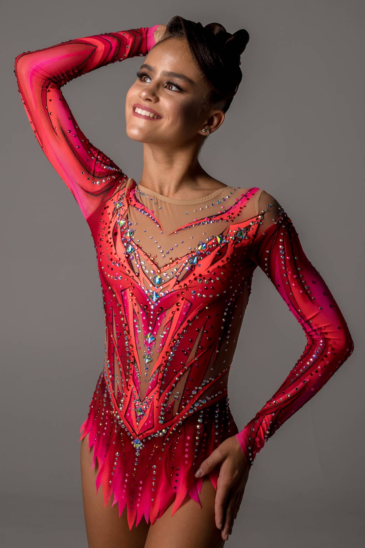 Купальник для художественной гимнастики Огненная фурия