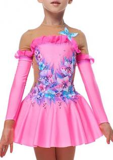 Платье для фигурного катания Фея Динь-динь pink