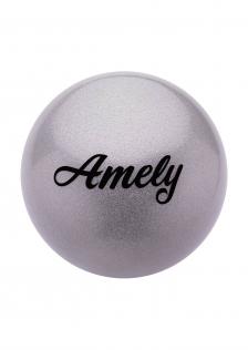 Мяч гимнастический с блестками Amely 15 см