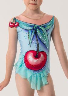Купальник для художественной гимнастики Зимняя сладкая вишня