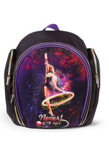 Рюкзак для гимнастики черный/фиолетовый