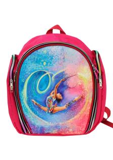 Рюкзак для гимнастики розовый/голубой